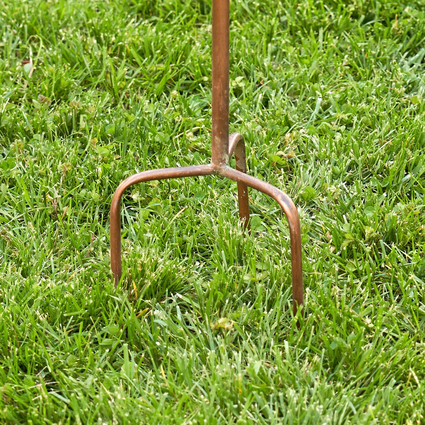 73.75” Tall Four-Home Copper Birdhouse Garden Stake “Jamison”