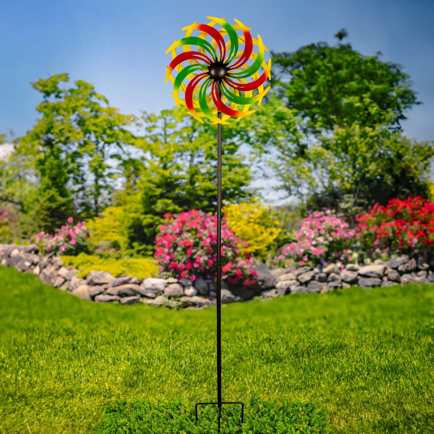 Metal Windmill Garden Stake, 93" | "Adriana"